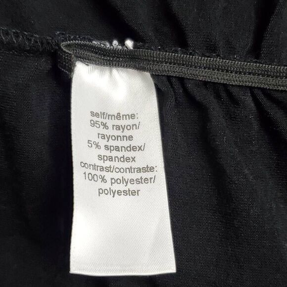 Maurices Black Flutter Sleeve Blouse L Women’s Dressy Keyhole Back Top Layered C - Picture 5 of 7